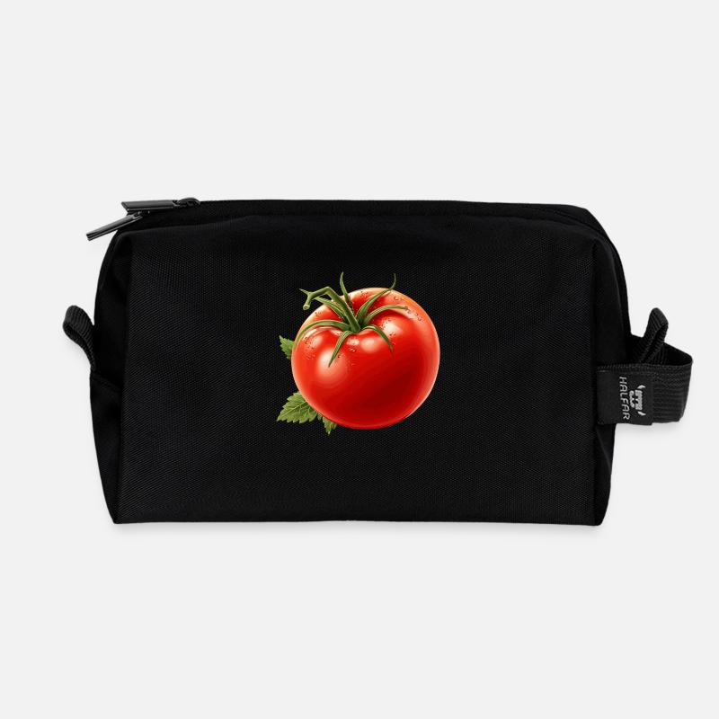 Tomate - Recycelte Kulturtasche - Schwarz