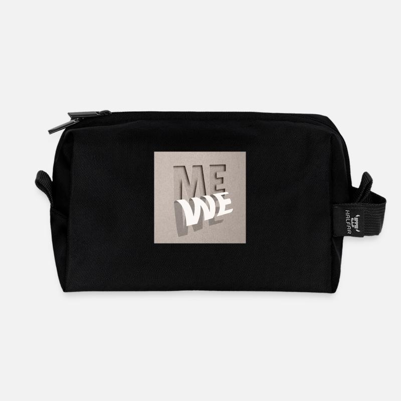 From Me to We - Recycelte Kulturtasche - Schwarz