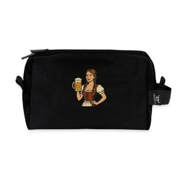 Trachten Bayern Beer Festival in October - Recycled Toiletry Zip Bag - black - Front