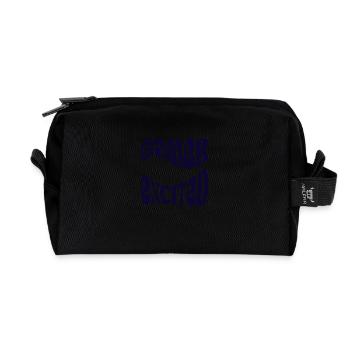 Gamer Excited – Gaming with full passion - Recycled Toiletry Zip Bag - black - Front