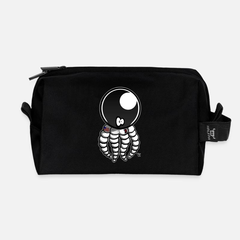 Cosmoctopus - Trousse de toilette en tissu recyclé - noir