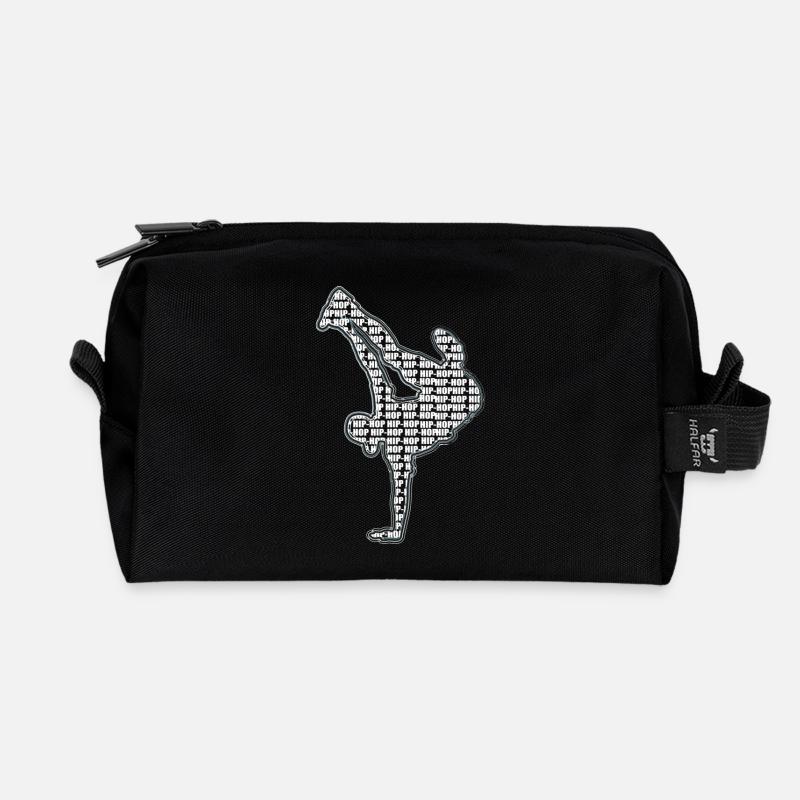 Breakdance - Trousse de toilette en tissu recyclé - noir