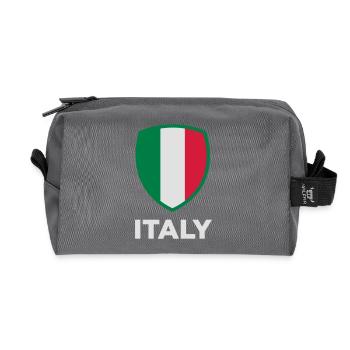 Drapeau national d'Italie - Trousse de toilette en tissu recyclé - anthracite - Devant