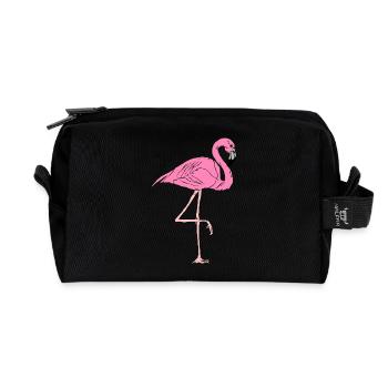 FLAMANT - Trousse de toilette en tissu recyclé - noir - Devant
