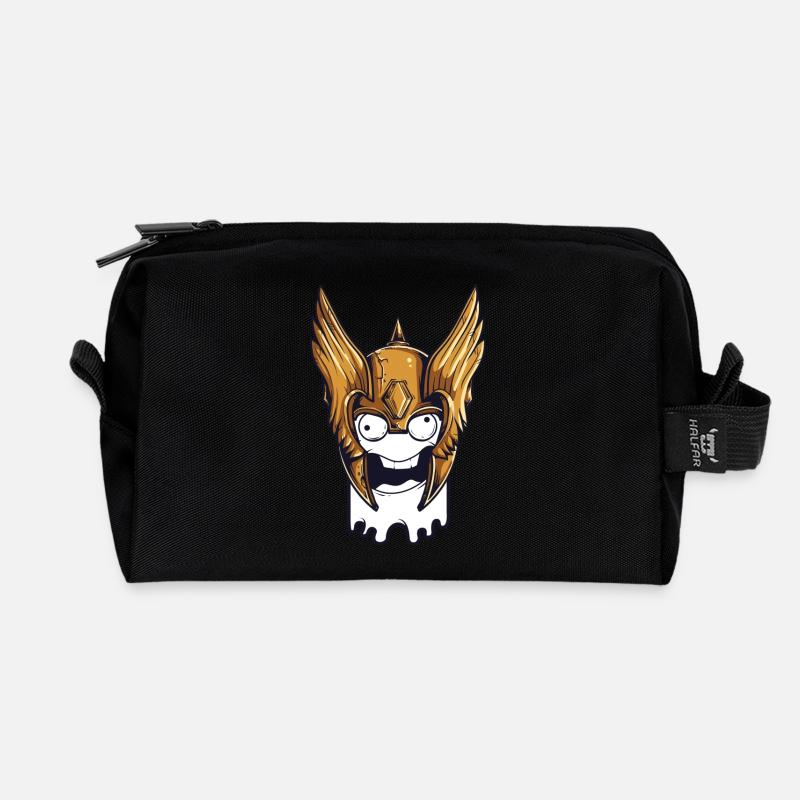 odin drôle - Trousse de toilette en tissu recyclé - noir