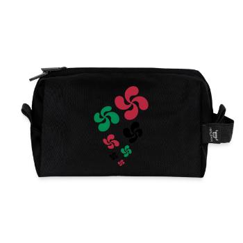 Croix du Pays Basque - Trousse de toilette en tissu recyclé - noir - Devant