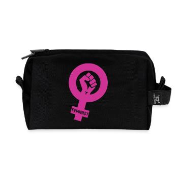Feminist - Recycelte Kulturtasche - Schwarz - Vorne
