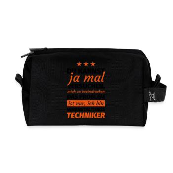 Veranstaltungstechniker - Recycelte Kulturtasche - Schwarz - Vorne