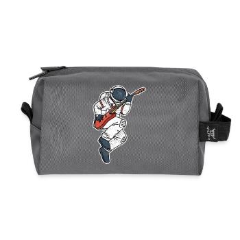 ASTRONAUT E-guitare drôle espace cadeau - Trousse de toilette en tissu recyclé - anthracite - Devant