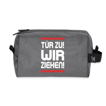 Mdma Drugs Spell Funny Speed Pepp Koks Cocaine - Recycled Toiletry Zip Bag - anthracite - Front