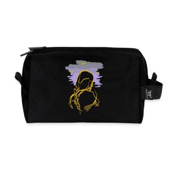 witch - Recycled Toiletry Zip Bag - black - Front