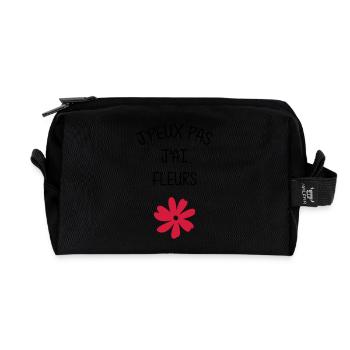 Florist / Flower / Floristin / Fleur / Fleuriste - Recycled Toiletry Zip Bag - black - Front
