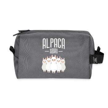 Alpaca Squad - Trousse de toilette en tissu recyclé - anthracite - Devant