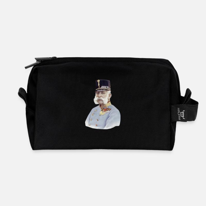 Kaiser Franz Joseph - Recycelte Kulturtasche - Schwarz