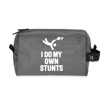 Joueur de badminton Badminton Joueur de badminton - Trousse de toilette en tissu recyclé - anthracite - Devant