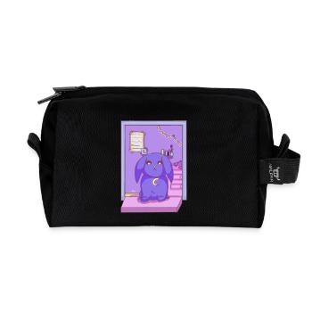 Lofi Vibe Bun - Recycled Toiletry Zip Bag - black - Front