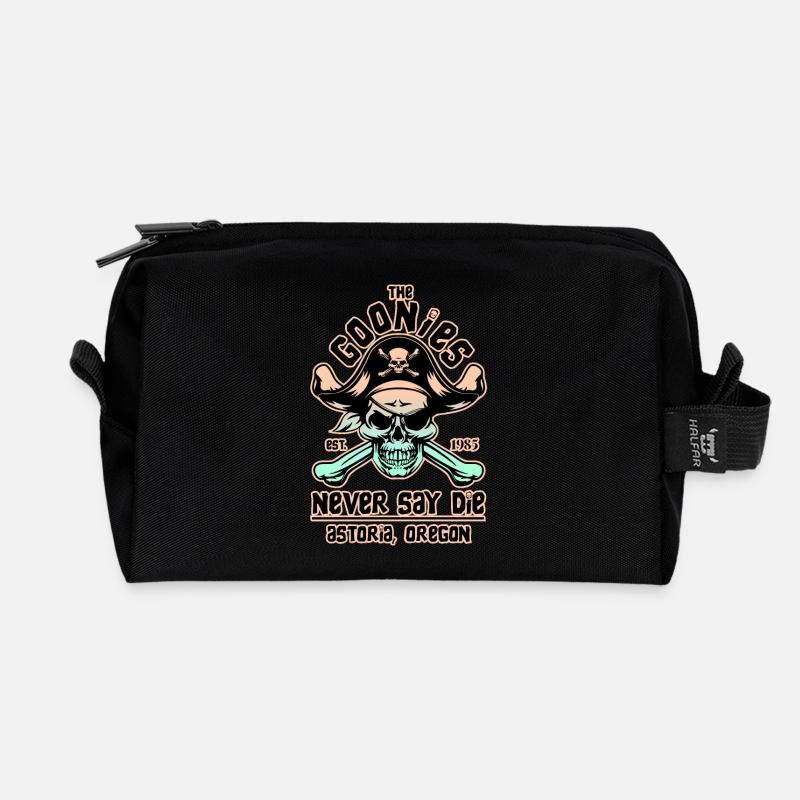 THE GOONIES 8 - Recycled Toiletry Zip Bag - black