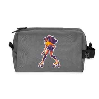 Patineur à roulettes - Trousse de toilette en tissu recyclé - anthracite - Devant