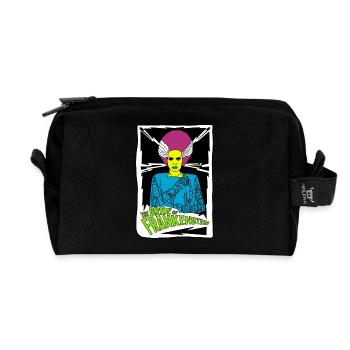 Braut von Franky Retro Poster Design - Recycelte Kulturtasche - Schwarz - Vorne