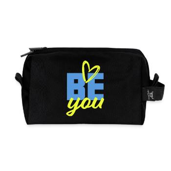 BE YOU - Selbstvertrauen Mut Kraft positiv - Recycelte Kulturtasche - Schwarz - Vorne