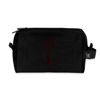 Smart Nerd Cat Lunettes à monture de corne Lunettes Geek Tie - Trousse de toilette en tissu recyclé - noir - Devant