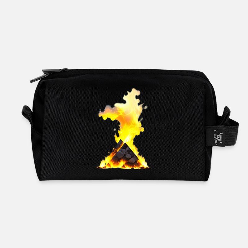 Fire Lager - Recycelte Kulturtasche - Schwarz