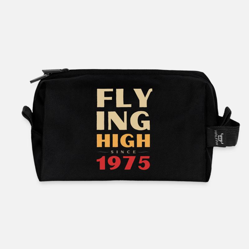 Flying high since 1975 - Recycled Toiletry Zip Bag - black