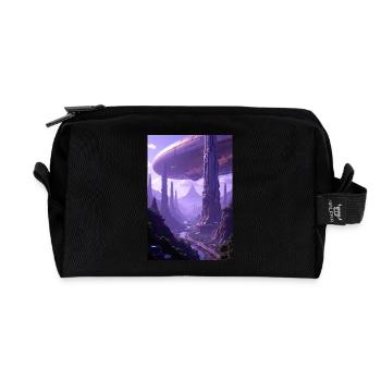 Sci-Fi Film Alien Planet - Recycelte Kulturtasche - Schwarz - Vorne