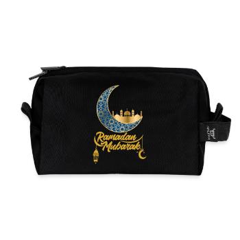 Ramadan Gift Eid Mubarak Islam Allah Muslim - Recycled Toiletry Zip Bag - black - Front