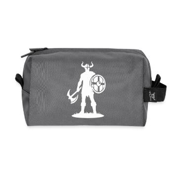 Viking Warrior - Recycled Toiletry Zip Bag - anthracite - Front
