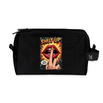 My Own Genius - Recycled Toiletry Zip Bag - black - Front