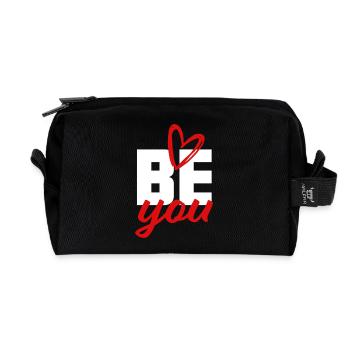 Be You - Selbstvertrauen Mut Kraft schenken - Recycelte Kulturtasche - Schwarz - Vorne