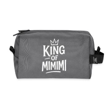 King of Mimimi Crown Sarcastic King - Recycled Toiletry Zip Bag - anthracite - Front