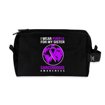 Sarcoidosis Nurse - Recycled Toiletry Zip Bag - black - Front