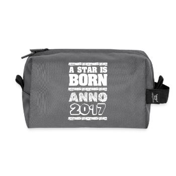 Year 2017 - Recycled Toiletry Zip Bag - anthracite - Front