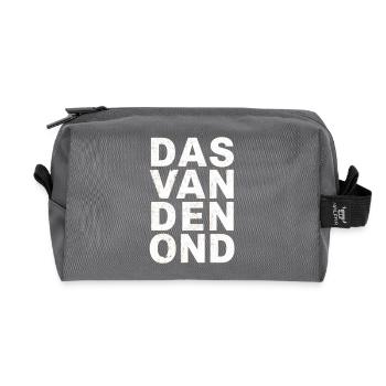 Das van den ond. Chemises en dialecte anversois - Trousse de toilette en tissu recyclé - anthracite - Devant
