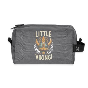 Petit Viking Couronné - Trousse de toilette en tissu recyclé - anthracite - Devant