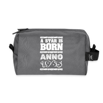 1965 - Trousse de toilette en tissu recyclé - anthracite - Devant