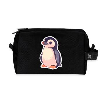 Pingouin - Trousse de toilette en tissu recyclé - noir - Devant