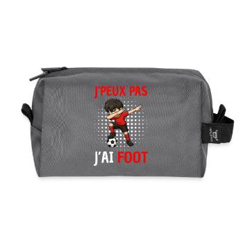 J´Peux Pas J´Ai Football Boys - Trousse de toilette en tissu recyclé - anthracite - Devant