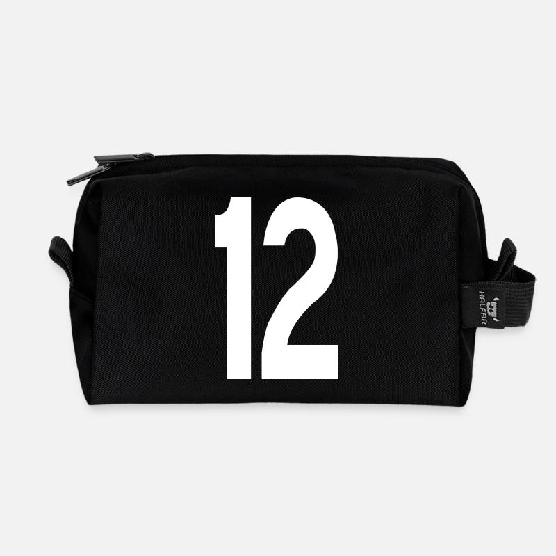 12 Zwölf - Recycelte Kulturtasche - Schwarz