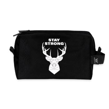 Restez fort - Trousse de toilette en tissu recyclé - noir - Devant