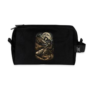 Friedhof Goth Humor - Recycelte Kulturtasche - Schwarz - Vorne
