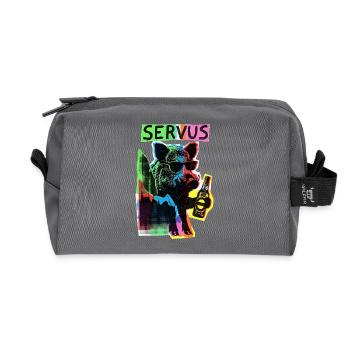 Sanglier alpin frais - Trousse de toilette en tissu recyclé - anthracite - Devant