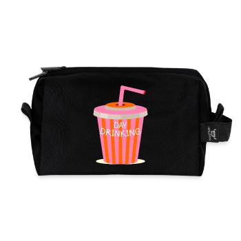 Boissons de jour - Trousse de toilette en tissu recyclé - noir - Devant