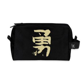 Mut - Auf Japanisch - Recycelte Kulturtasche - Schwarz - Vorne