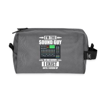 I'm the sound guy Sound Engineer - Recycled Toiletry Zip Bag - anthracite - Front