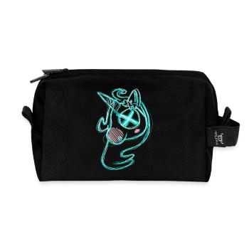 Dead Uni Green - Recycled Toiletry Zip Bag - black - Front