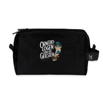 Ornithologen sind die Coolsten lustige Eule - Recycelte Kulturtasche - Schwarz - Vorne