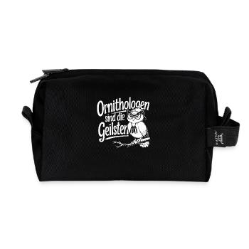 Ornithologen sind die Coolsten lustige Eule - Recycelte Kulturtasche - Schwarz - Vorne